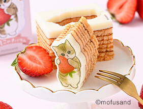 mofusand かたにゃきバウム いちご