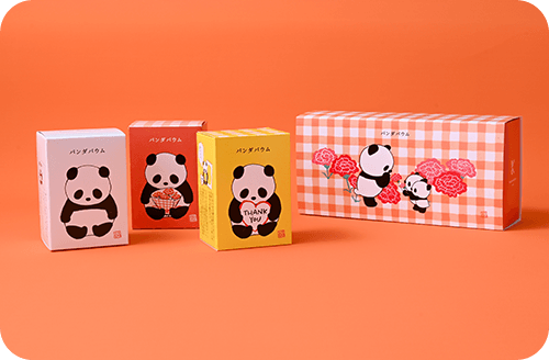 花束パンダ3個セット