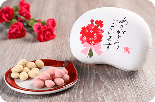 かりっとちょこ豆・ホワイト＆いちご（豆箱入り）