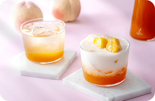 マンゴー＆ピーチ・ジンジャーシロップ