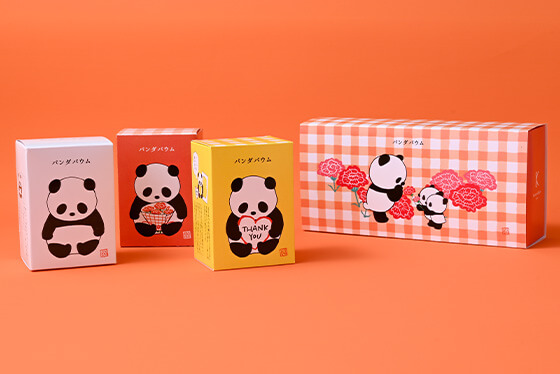 花束パンダ３個セット