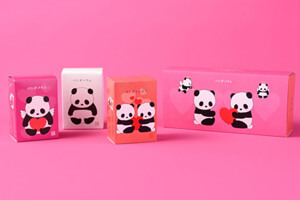 バレンタインパンダ3個セット