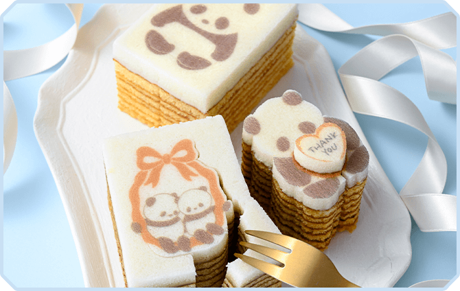 リボンパンダバウム３個セット