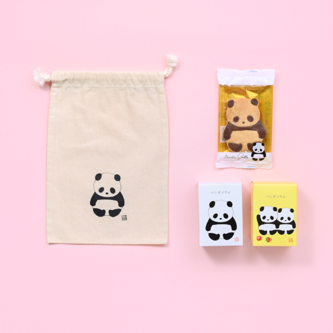 ●パンダ巾着セット【いつもの】