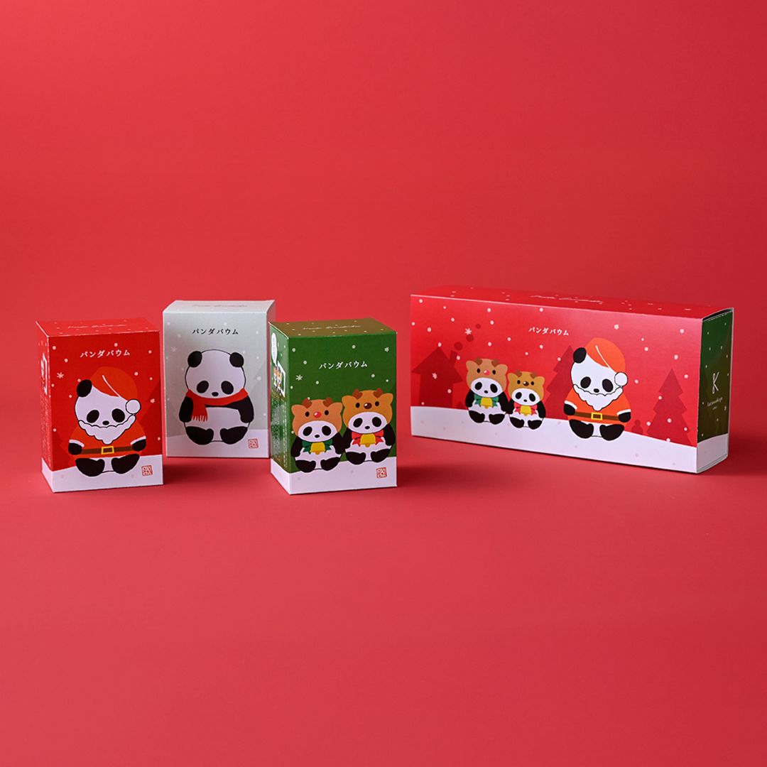 ●クリスマスパンダ３個セット(／袋無し)