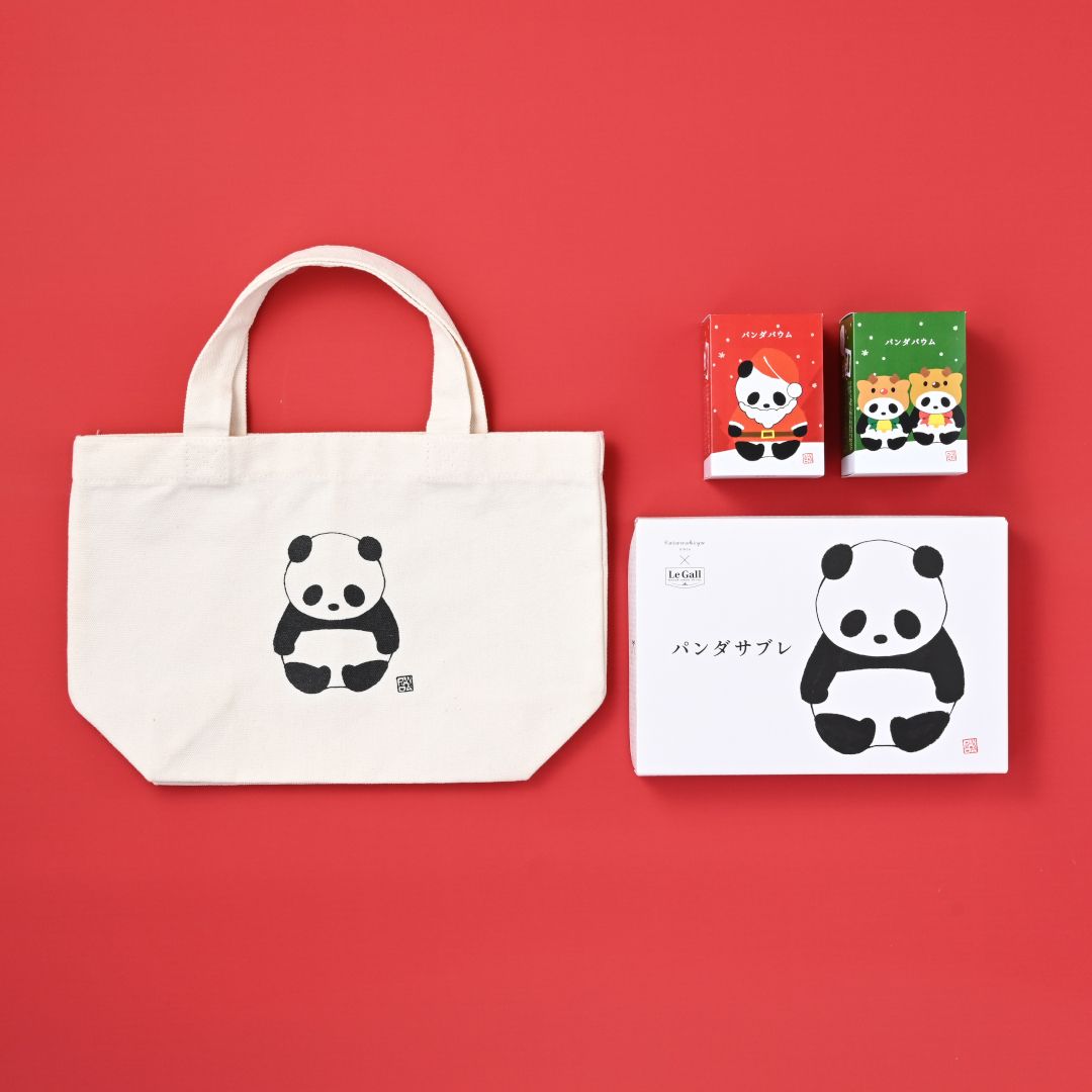 ●パンダトートバッグセット【クリスマス】(／袋無し)
