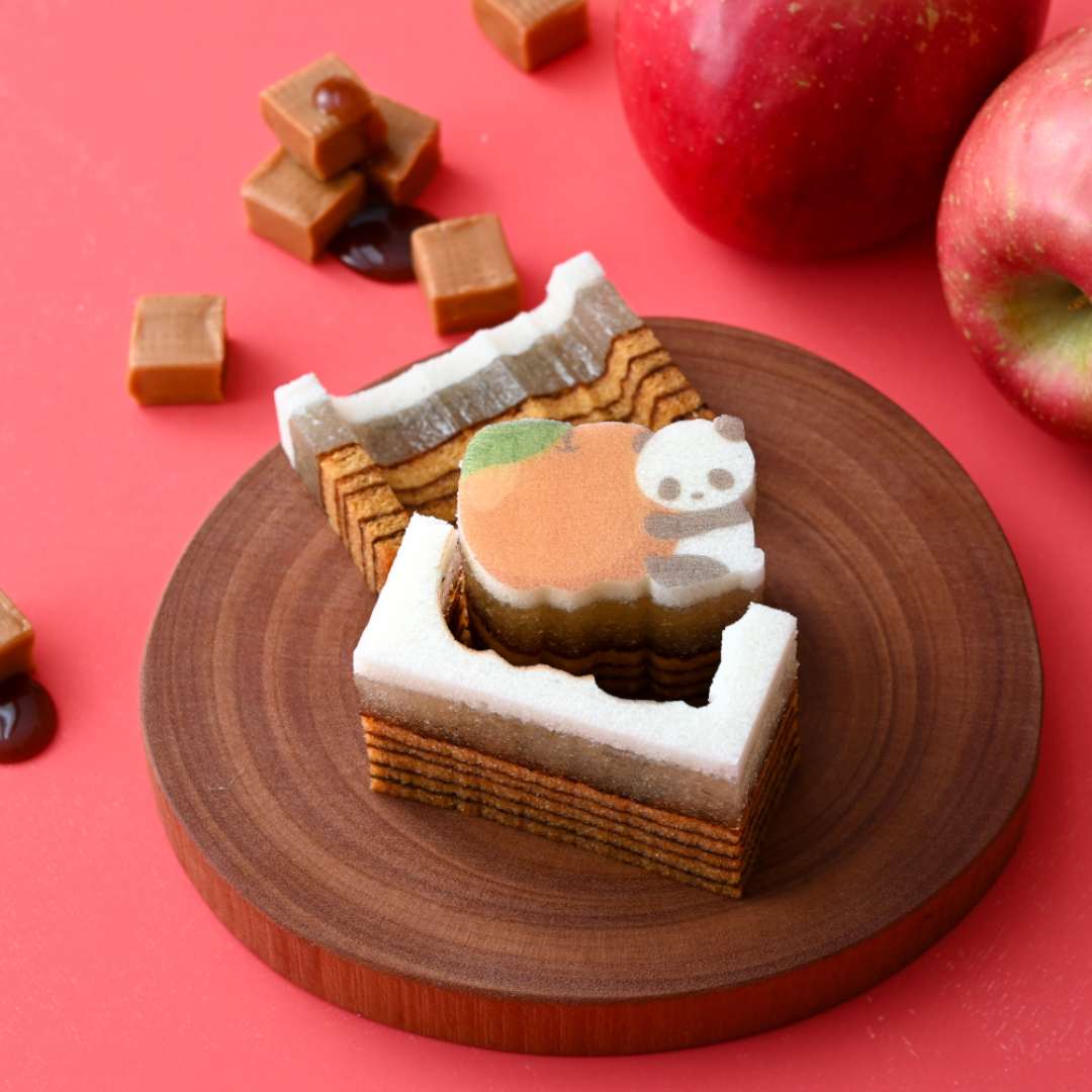 パンダのゼリーバウム（りんご＆キャラメル）(／袋無し)