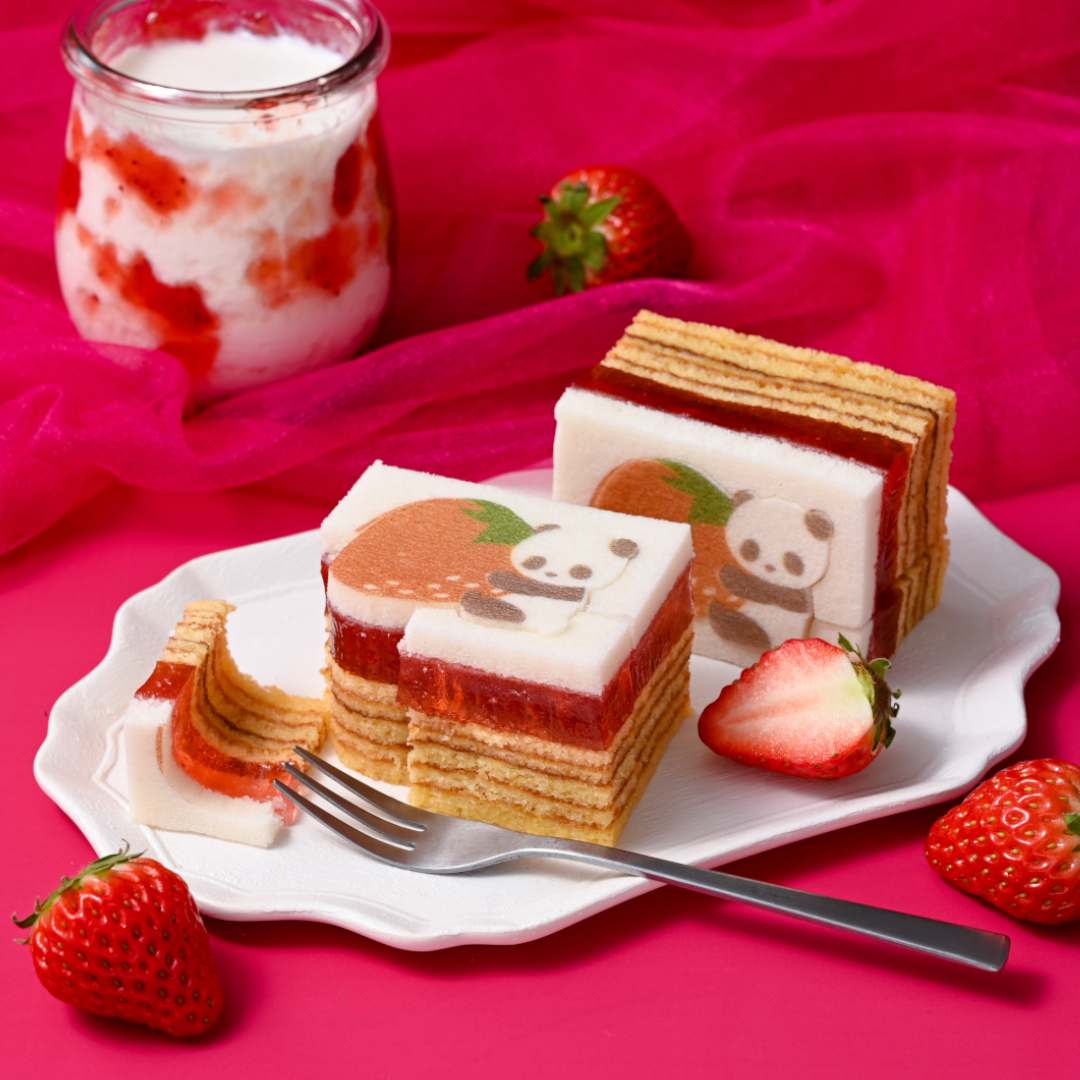 パンダのゼリーバウム（あまおう苺＆ミルク）