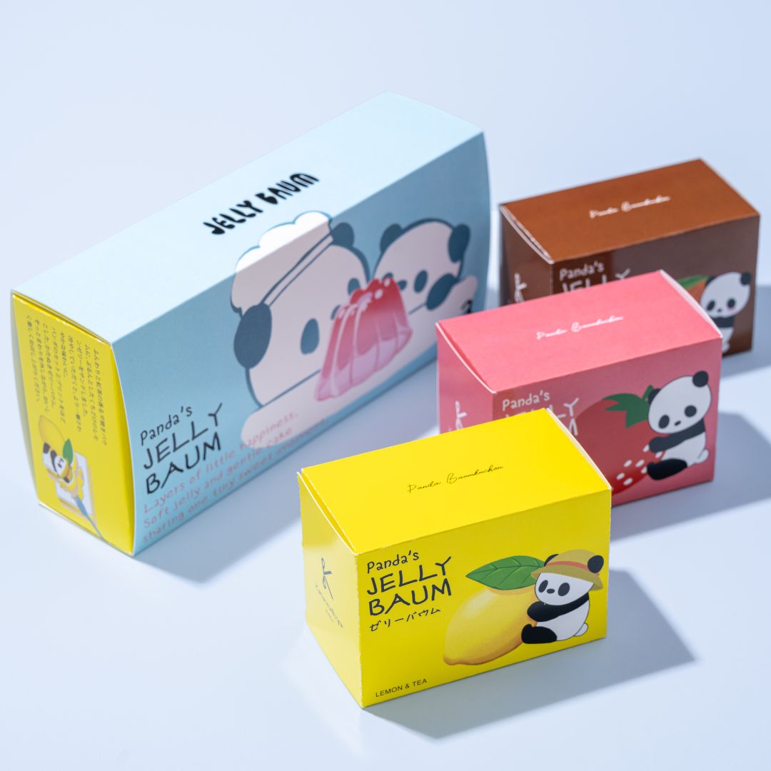 ●パンダのゼリーバウム３個セット(／袋無し)