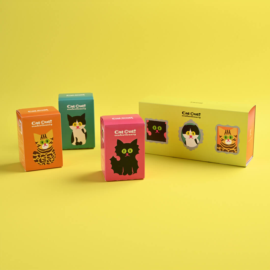 ●Ｃａｔ　Ｏｕｔ！　Ｃｏｎｆｅｃｔｉｏｎｅｒｙ（３個入り）(▼カタヌキヤパンダビニール袋（Ｍ）付き)