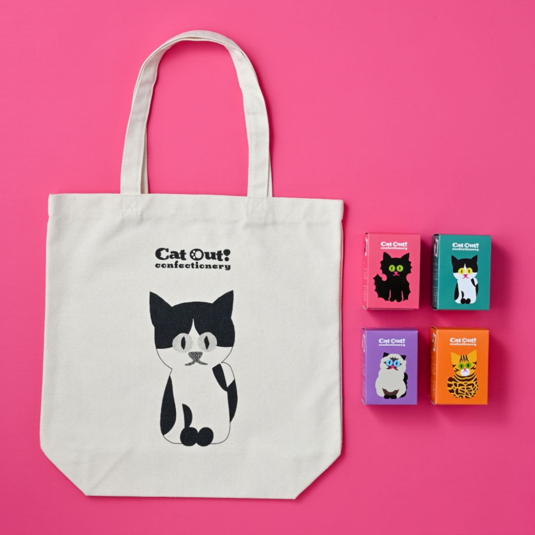 ●Ｃａｔ　Ｏｕｔ！　トートバッグセット(▼カタヌキヤパンダ紙袋付き)
