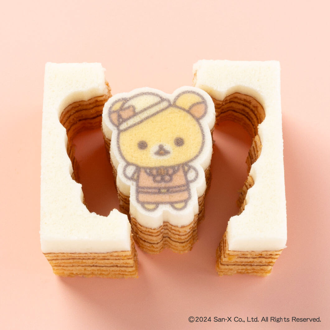コリラックマｎｏかたぬきバウム　レトロ百貨店（いちご味）(▼カタヌキヤパンダビニール袋（Ｓ）付き)