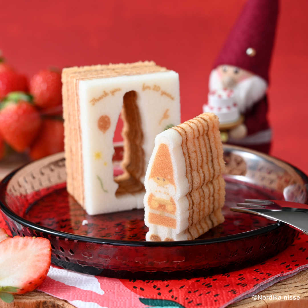 ノルディカニッセの型ぬきバウム［アニバーサリーサンタ］(▼カタヌキヤパンダビニール袋（Ｓ）付き)