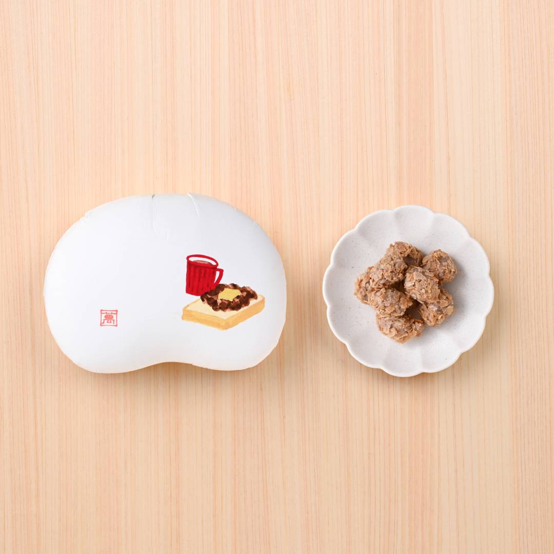しょころも　あんバター（豆箱入り）　絵柄：小倉トースト(／袋無し)