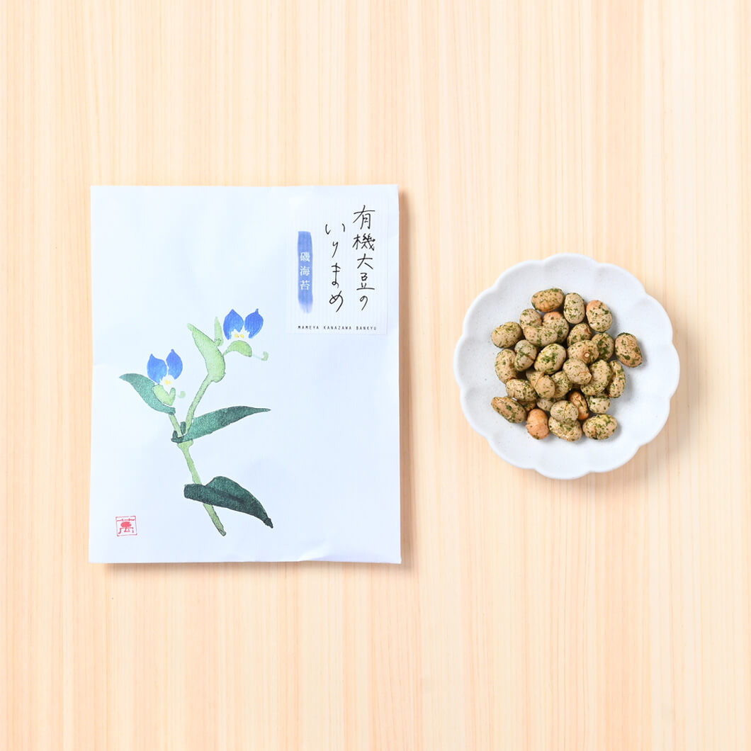 有機大豆の炒り豆　磯海苔（袋タイプ）(／袋無し)