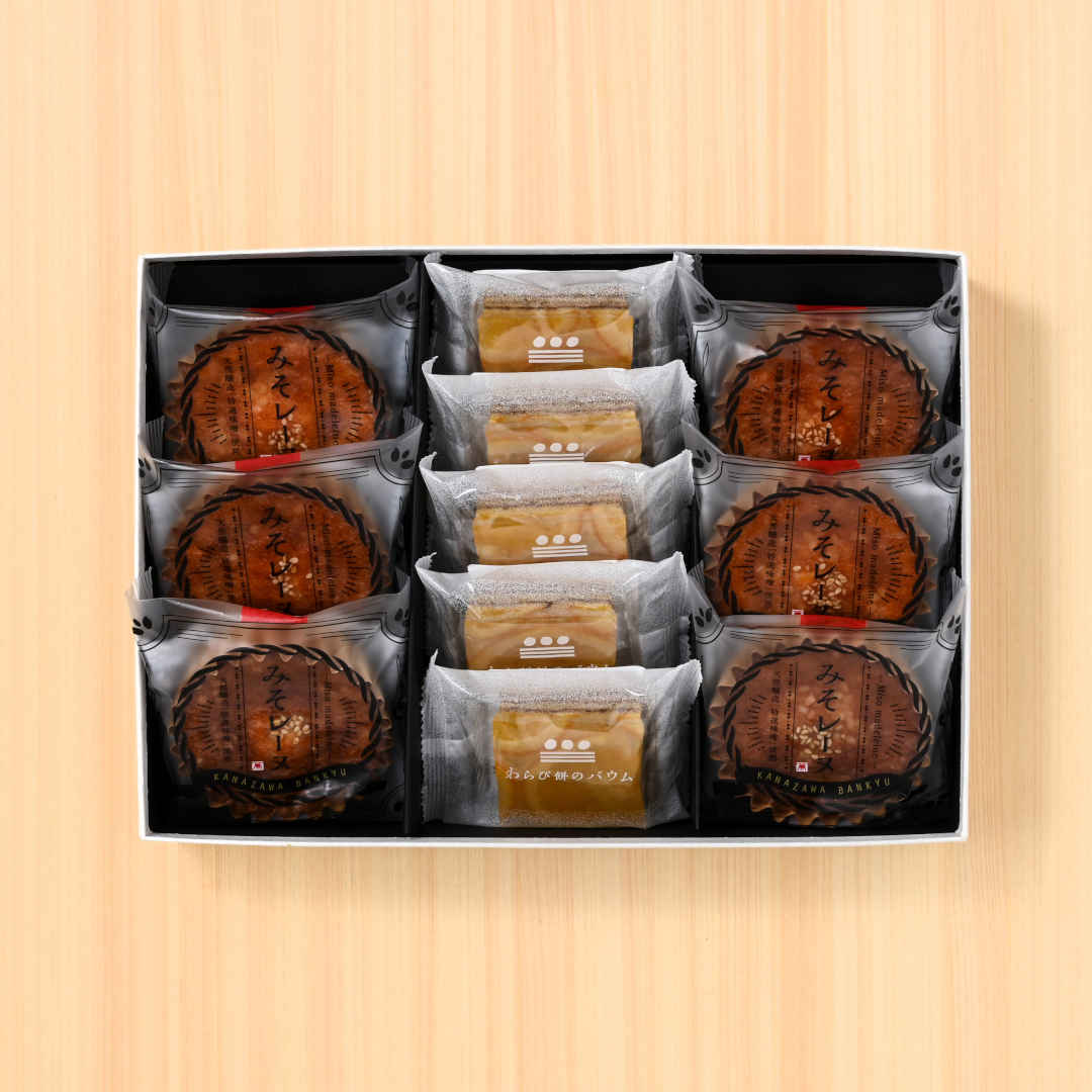 ●萬久の夏の焼き菓子【２】(▼まめや金澤萬久手提げ袋（Ｌ）付き)