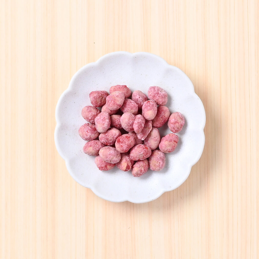 有機大豆の炒り豆・紅白豆　梅