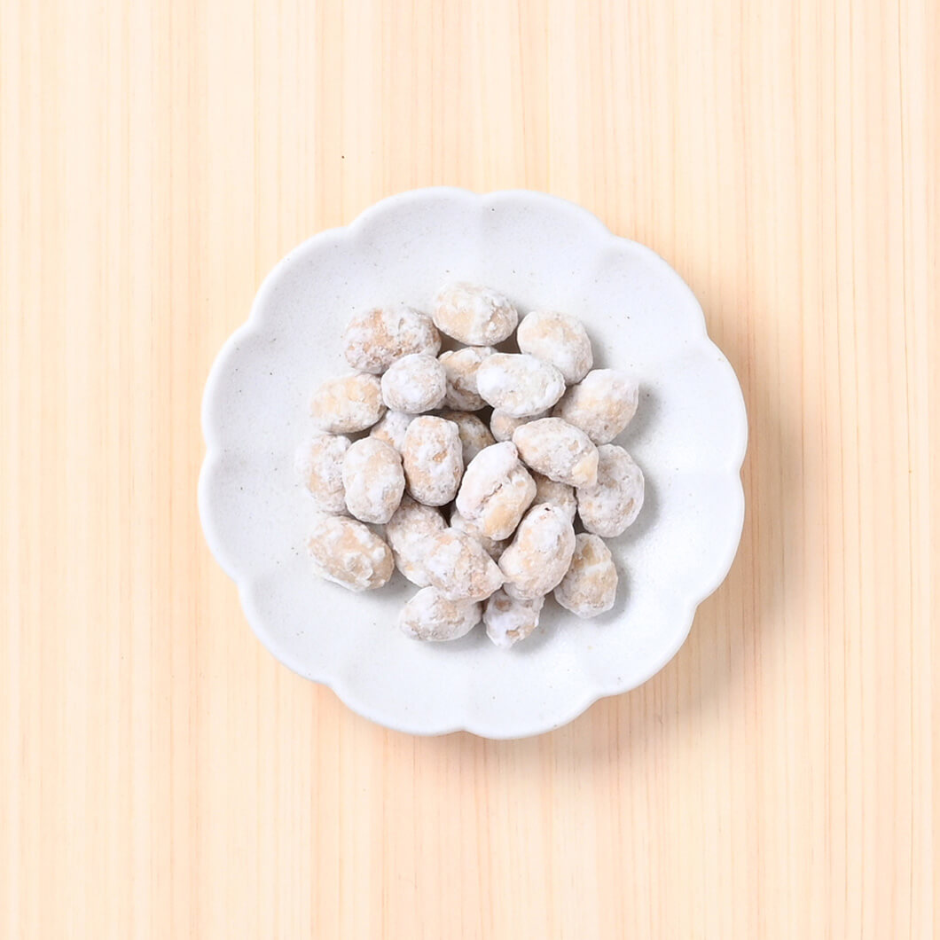有機大豆の炒り豆・紅白豆　しおみつ