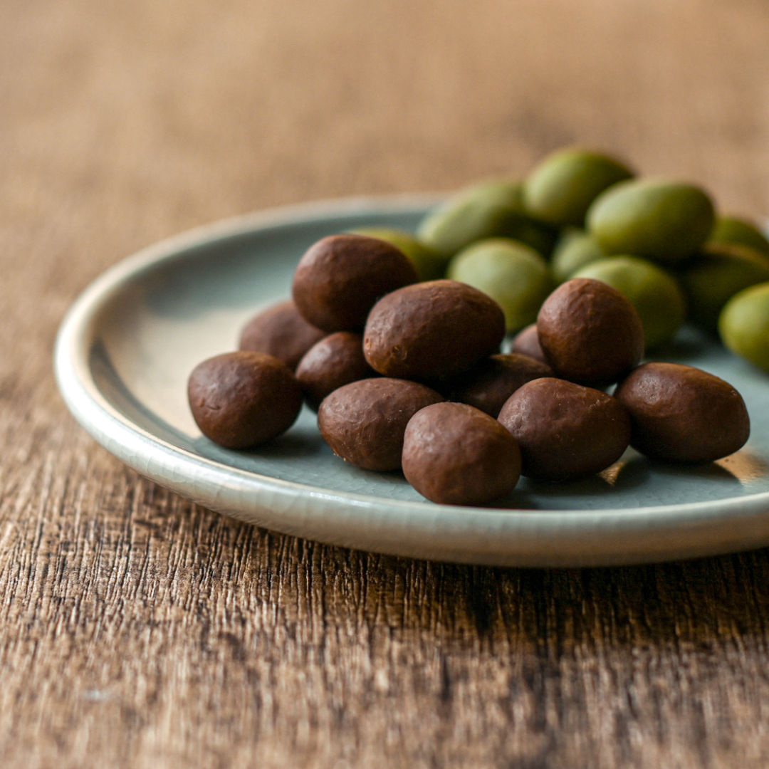 かりっとちょこ豆・ビター＆抹茶（豆箱入り） 絵柄：犬｜【公式