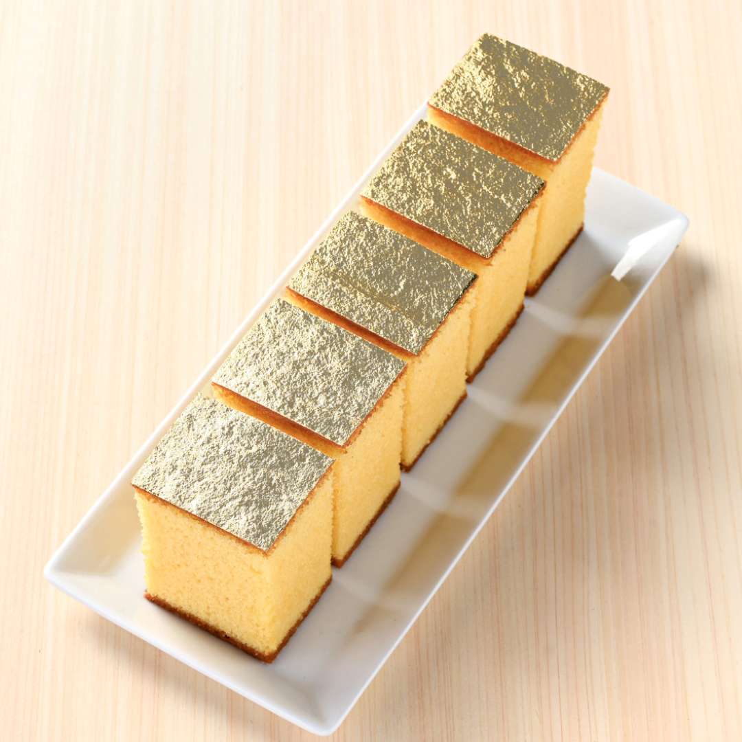 ○まめや萬久 金かすてら・プレーン【5カット】｜【公式】ぶどうの森