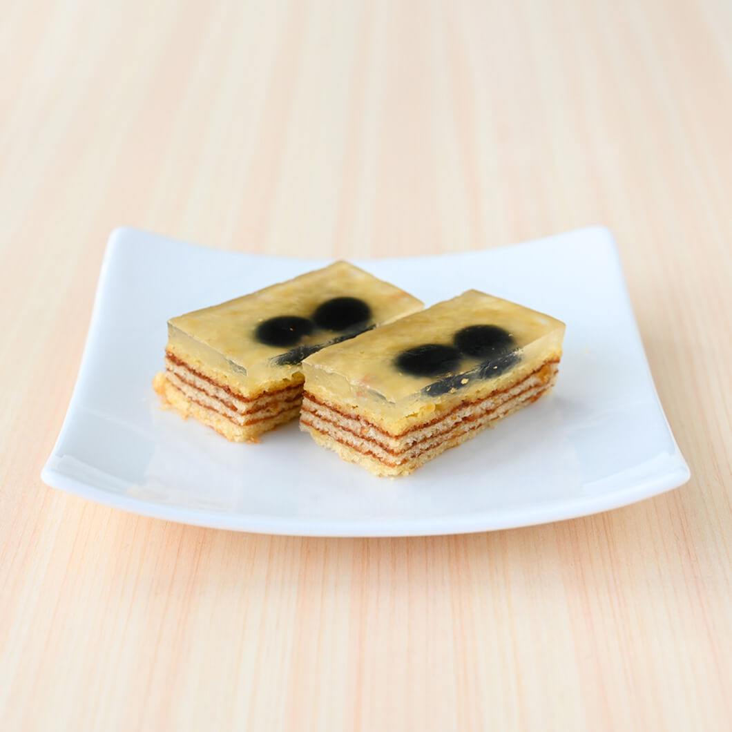 わらび餅のバウム　黒豆