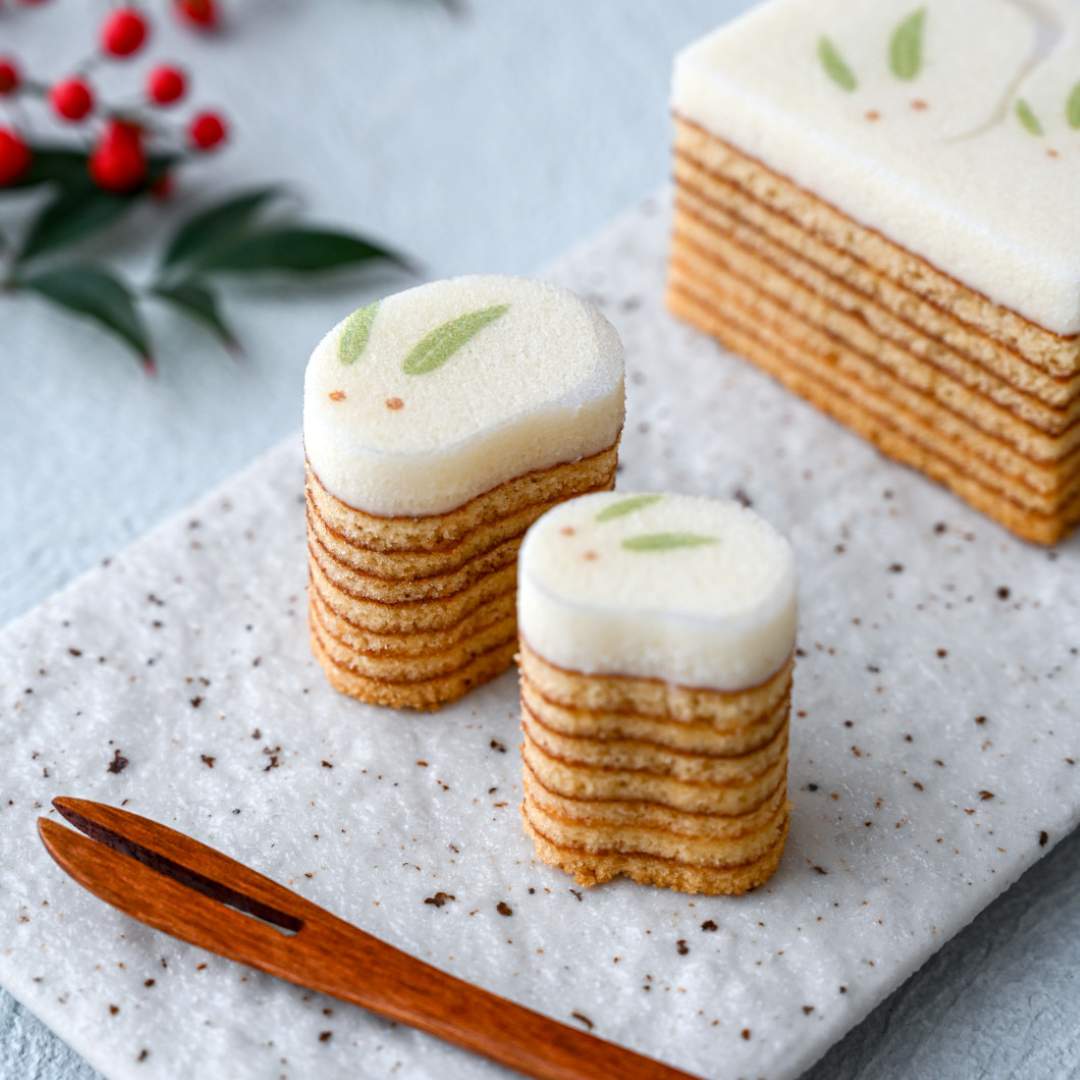 萬久の型ぬきバウム ゆきうさぎ｜【公式】まめや金澤萬久オンライン